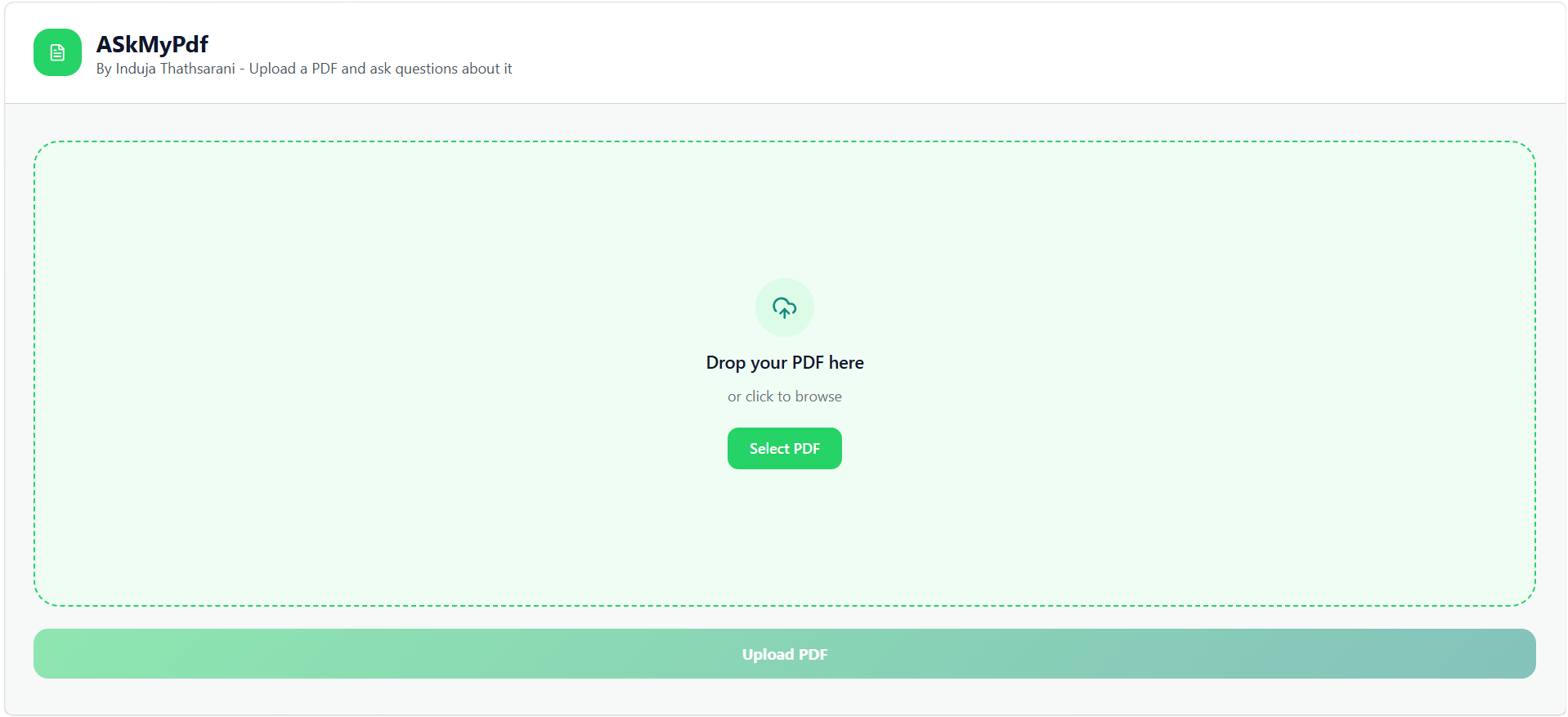 AskMyPDF screenshot